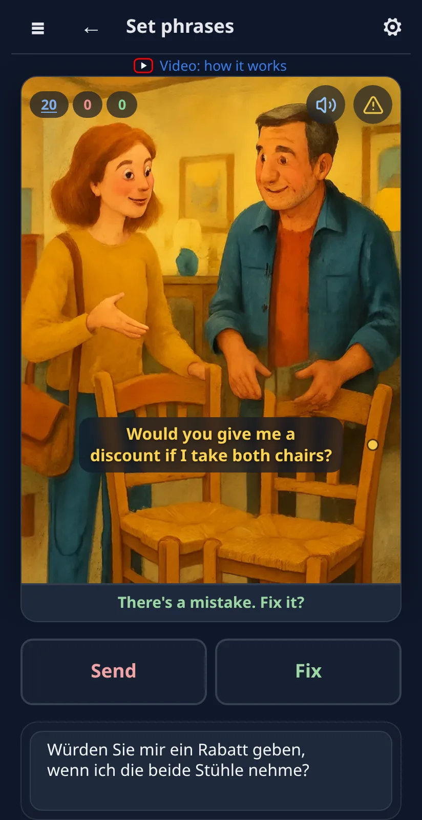 Check: the AI finds the mistakes, and you get one Fix